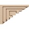 Ekena Millwork 6"W x 18"D x 12"H Classic Landon Rough Cedar Woodgrain TimberThane Corbel, Primed Tan CORUR06X18X12LANRCPR - alternate 4